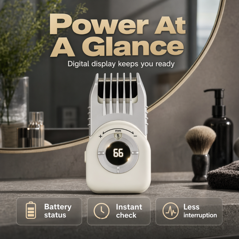 ✂️📱  Cordless Hair Clipper - 4-in-1,Waterproof, USB-C -for Hair & Beard!