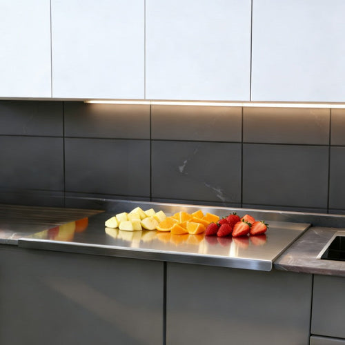 Food-Grade Stainless Steel Kneading Board & Countertop Splatter Guard