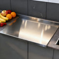 Food-Grade Stainless Steel Kneading Board & Countertop Splatter Guard